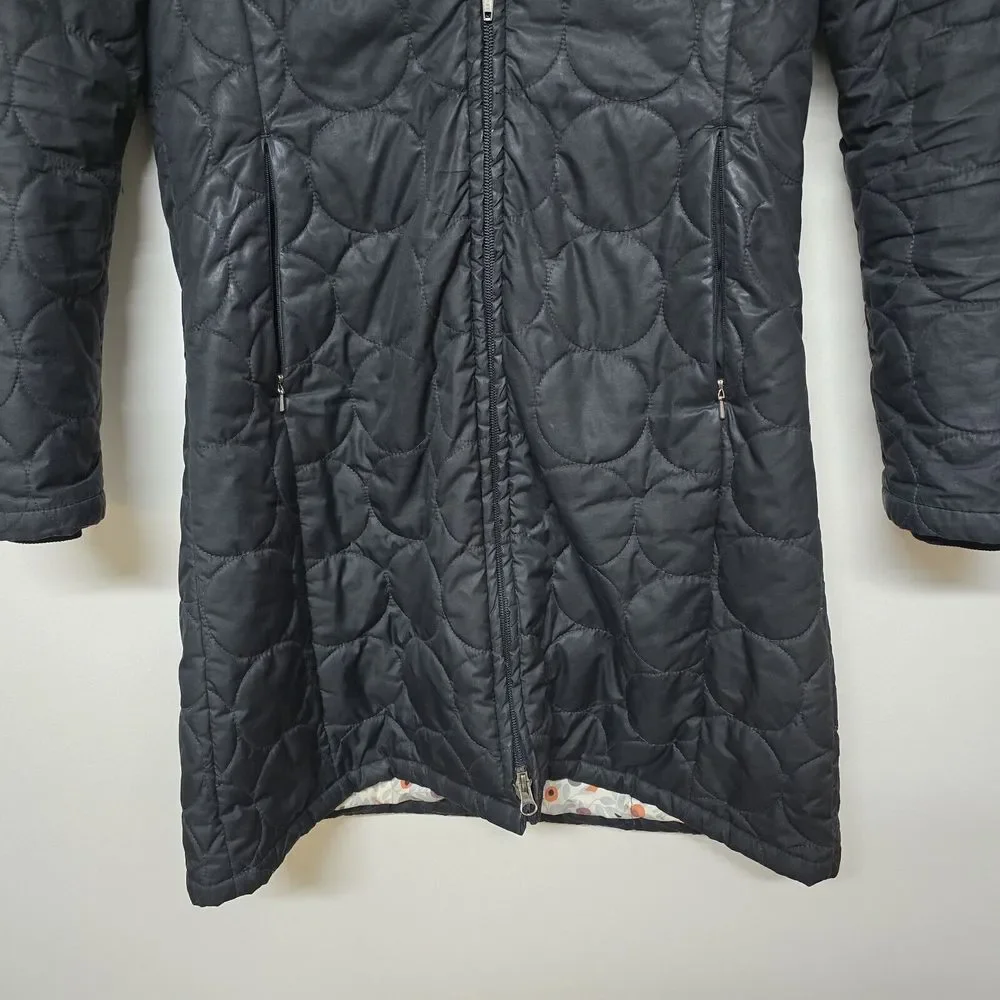 Patagonia Mor Coat 28496 Black Full Length Poly Fill  Women's‎ Small GUC